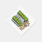 Boo-Bear Hello Hello Hello From Jellystone スタンダードカクテルナプキン (角)
