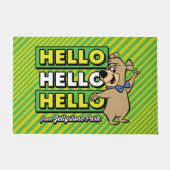Boo-Bear Hello Hello Hello From Jellystone ドアマット (正面)