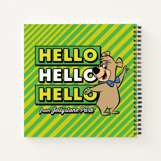 Boo-Bear Hello Hello Hello From Jellystone ノートブック (裏面)