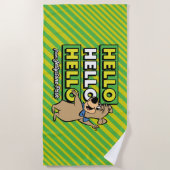 Boo-Bear Hello Hello Hello From Jellystone ビーチタオル (正面)