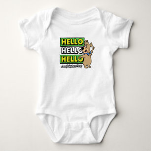 Boo-Bear Hello Hello Hello From Jellystone ベビーボディスーツ