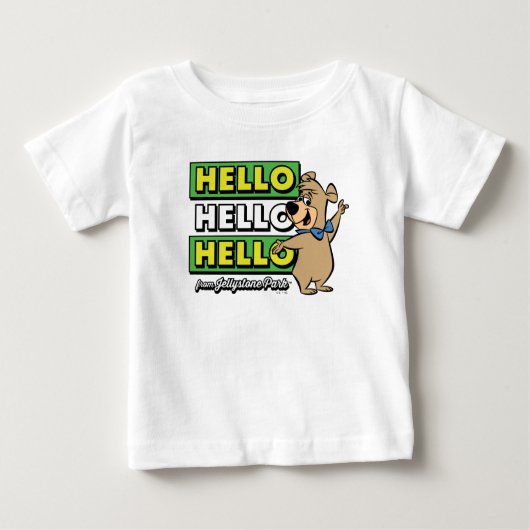 Boo-Bear Hello Hello Hello From Jellystone ベビーTシャツ (正面)