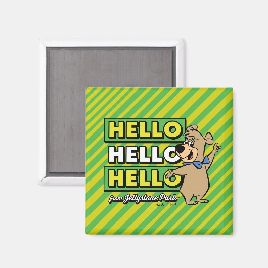 Boo-Bear Hello Hello Hello From Jellystone マグネット (正面/裏面)