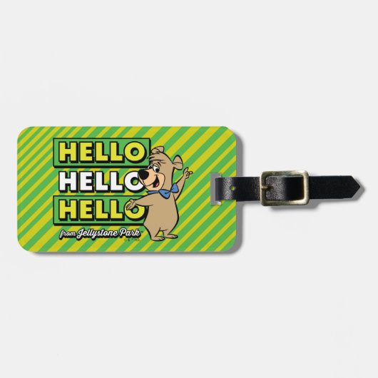 Boo-Bear Hello Hello Hello From Jellystone ラゲッジタグ (正面横)
