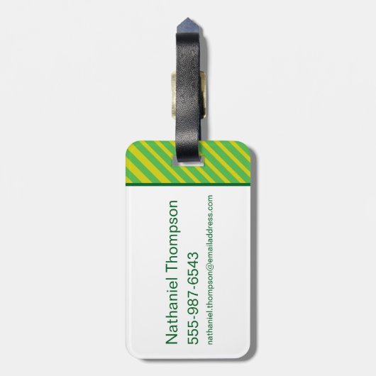 Boo-Bear Hello Hello Hello From Jellystone ラゲッジタグ (裏面縦)