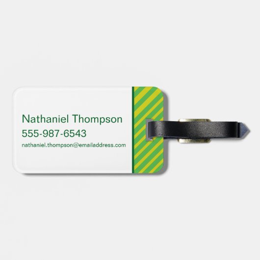 Boo-Bear Hello Hello Hello From Jellystone ラゲッジタグ (裏面横)