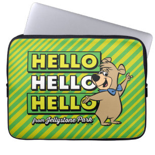 Boo-Bear Hello Hello Hello From Jellystone ラップトップスリーブ