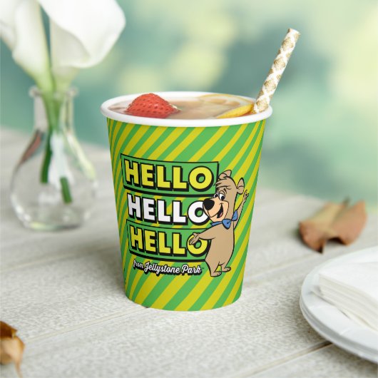 Boo-Bear Hello Hello Hello From Jellystone 紙コップ (インサイチュ)