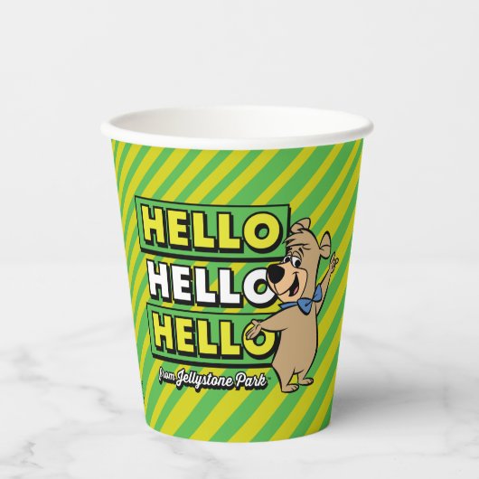 Boo-Bear Hello Hello Hello From Jellystone 紙コップ (正面)