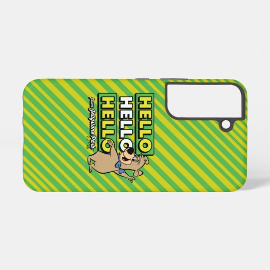 Boo-Bear Hello Hello Hello From Jellystone Samsung Galaxyケース (裏面横)
