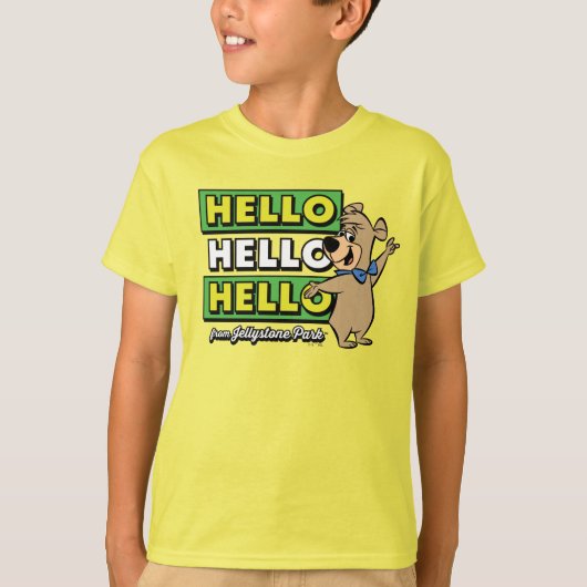 Boo-Bear Hello Hello Hello From Jellystone Tシャツ (正面)