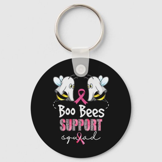 Boo Bees救は乳がん分隊を支援する キーホルダー (正面)
