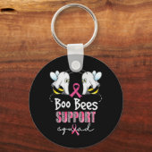 Boo Bees救は乳がん分隊を支援する キーホルダー (正面)
