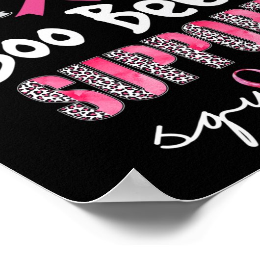 Boo Bees救は乳がん分隊を支援する ポスター (角)