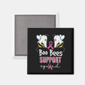Boo Bees救は乳がん分隊を支援する マグネット (正面/裏面)