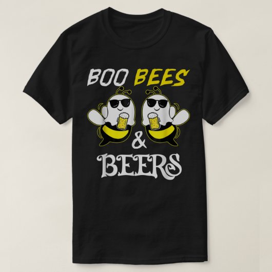 Boo Bees & Beers Couples Halloween Costume Tシャツ (デザイン正面)