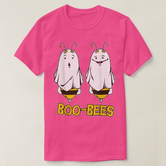 Boo Bees Happy Halloween couple Tシャツ (デザイン正面)