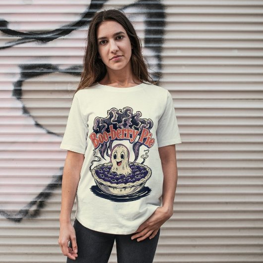 Boo-berry Pie Funny Halloween Blueberry Pun Tシャツ