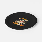 Boo Boo Crew Funny Ghost For Nurse, Retro Hallowee ペーパープレート (アングル)