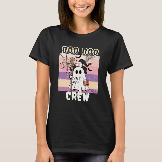 Boo Boo Crew Halloween Ghost Nurse Essential T-Shi Tシャツ (正面)