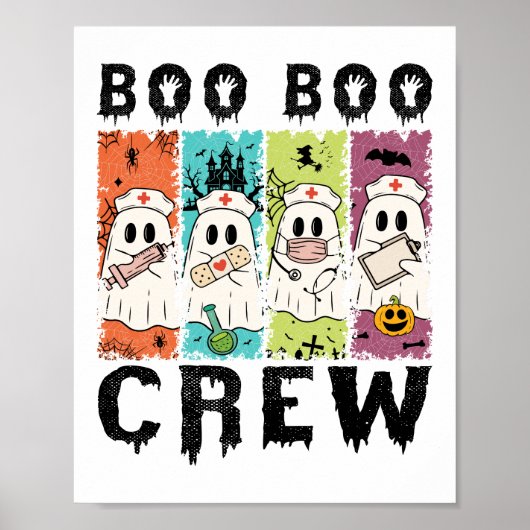 Boo Boo Crew Halloween Nurse ポスター (正面)