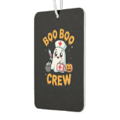 Boo Boo Crew Nurse Cute Ghost Halloween Nursing Es カーエアーフレッシュナー (左)