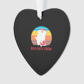 Boo Boo Crew Nurse Funny Ghost Halloween Classic T オーナメント (正面)