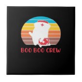Boo Boo Crew Nurse Funny Ghost Halloween Classic T タイル (正面)