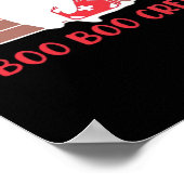 Boo Boo Crew Nurse Funny Ghost Halloween Classic T ポスター (角)