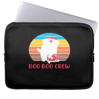 Boo Boo Crew Nurse Funny Ghost Halloween Classic T ラップトップスリーブ