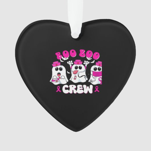 Boo Boo Crew Nurse Halloween Costume Ghost Breast  オーナメント (正面)