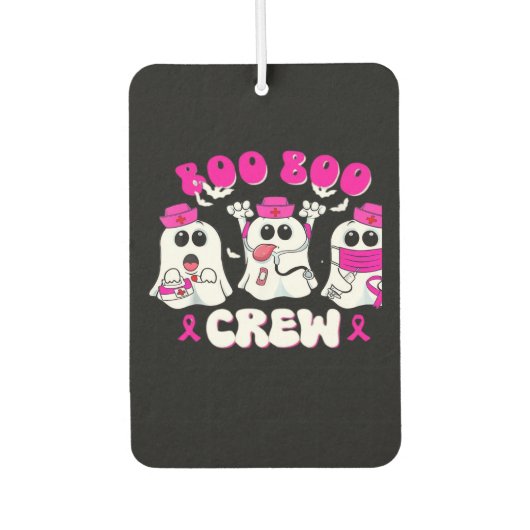 Boo Boo Crew Nurse Halloween Costume Ghost Breast  カーエアーフレッシュナー (正面)