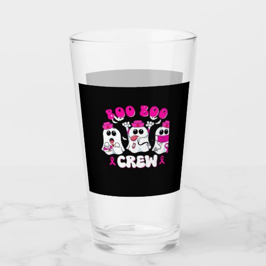 Boo Boo Crew Nurse Halloween Costume Ghost Breast タンブラーグラス (正面)