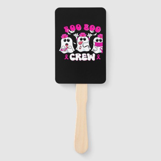 Boo Boo Crew Nurse Halloween Costume Ghost Breast ハンドファン (正面)