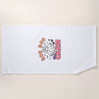 Boo Boo Crew Nurse Halloween Ghost Funny Classic T ビーチタオル