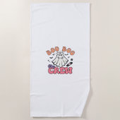Boo Boo Crew Nurse Halloween Ghost Funny Classic T ビーチタオル (正面)