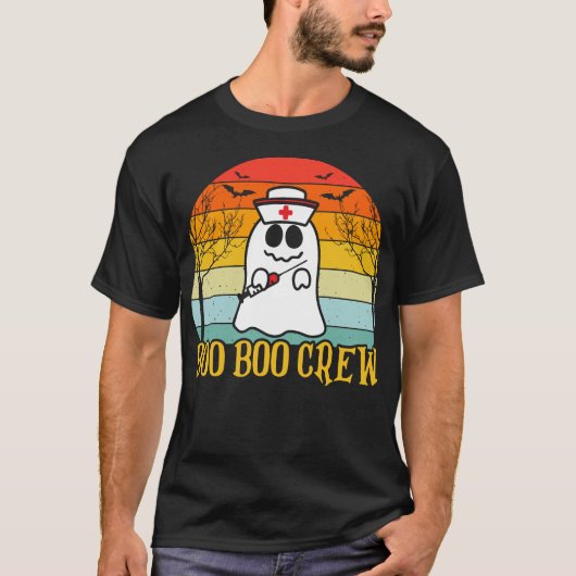Boo Boo Crew Nurse Halloween Tシャツ (正面)