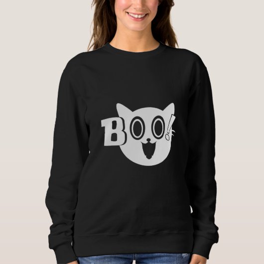 Boo Cat スウェットシャツ (正面)