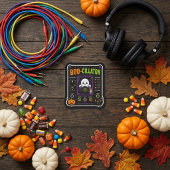 BOO-CILLATOR – Halloween Synth Nerd スクエアシール