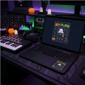 BOO-CILLATOR – Halloween Synth Nerd スクエアシール
