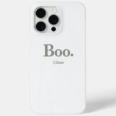 Boo. Clean. Minimalist Halloween Phone Case Case-Mate iPhoneケース (裏面)