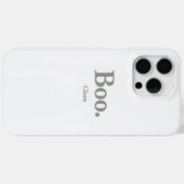 Boo. Clean. Minimalist Halloween Phone Case Case-Mate iPhoneケース (裏面 (横))