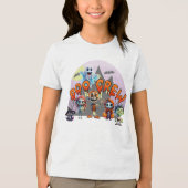Boo CrewハロウィーンTシャツ – Cute 不気味 Squad Des トライブレンドTシャツ (正面)