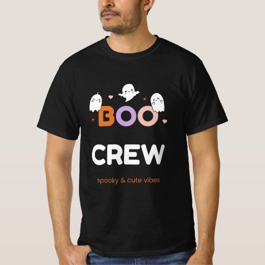 BOO CREW | かわいいハロウィンのおばけTシャツ Tシャツ (正面)