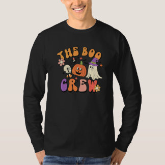 Boo Crew 60s 70s Hippie Ghost Costume Halloween Tシャツ