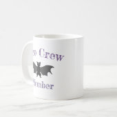 Boo Crew Cartoon Bat Halloween Mug コーヒーマグカップ (正面左)