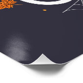 Boo Crew Cute Halloween Ghosts and Pumpkin ポスター (コーナー)