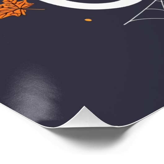 Boo Crew Cute Halloween Ghosts and Pumpkin ポスター (コーナー)