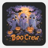 Boo Crew | ExDesigner | ハロウィン スクエアシール (正面)