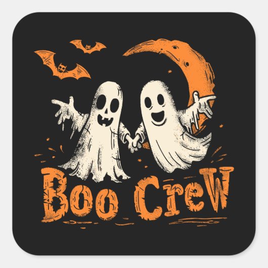 Boo Crew | ExDesigner | Halloween スクエアシール (正面)